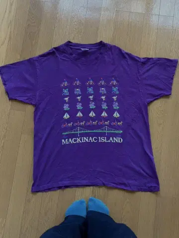 90년대 미국 중고 티셔츠 MACKINAC ISLAND