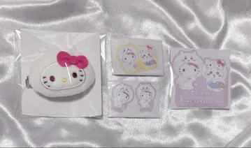 치이카와 산리오 키티 치이카와 헤어 클립 스티커 세트