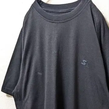 스타터 드라이 스타 로고 자수 티셔츠 블랙 검정 L 구제 의류