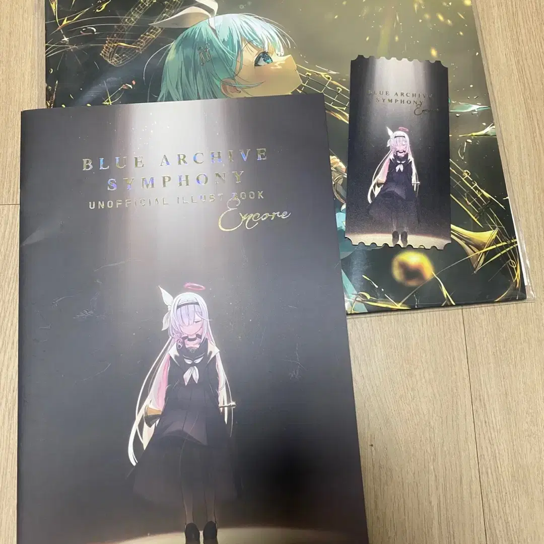 Blue Archive Symphony LP Record, Illustration Book, and