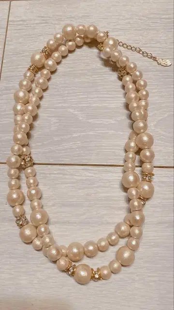 beams 빔즈 코튼 펄 목걸이 귀걸이 원피스 자라 로페