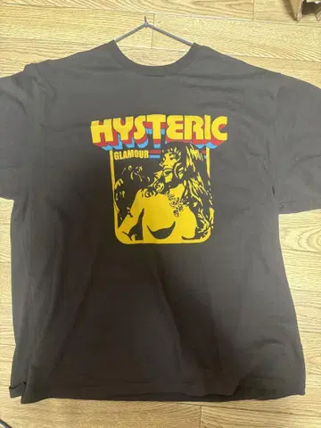 히스테릭 글래머 XL 브라운 티셔츠