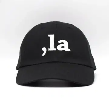 ,la 알파벳 메시 캡 자수 구제 의류 블랙 코튼