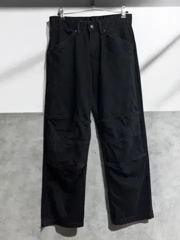 ZARA 무릎 입체 재단 와이드 배기 데님 청바지