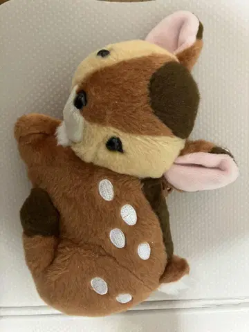 사슴형 봉제 인형 파우치 키체인 포함 패스 케이스