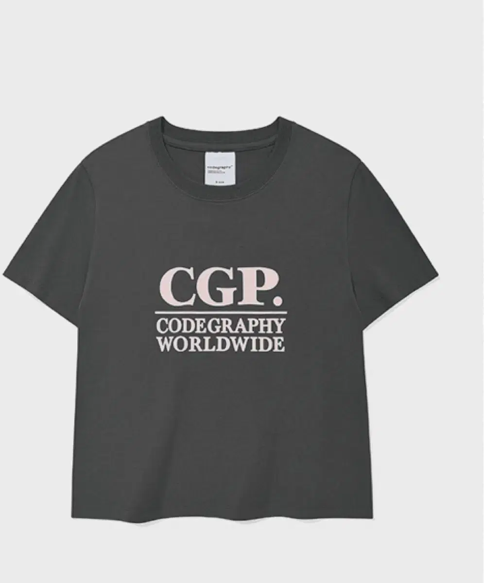 Codegraphy (Women) CGP Square Logo Short Sleeve T-shirt Charcoal S