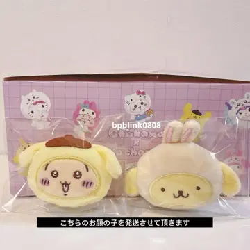 치이카와 산리오 콜라보 시크릿 헤어 클립 토끼 x 폼폼푸딩
