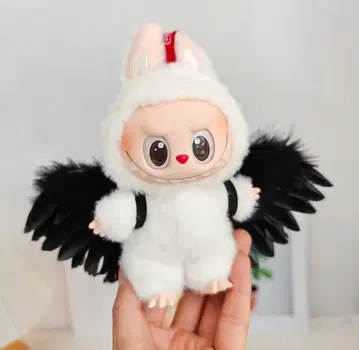 POPMART LABUBU 라부부 옷 갈아입기 깃털 블랙