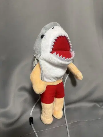 상어 인간 봉제 인형 파우치