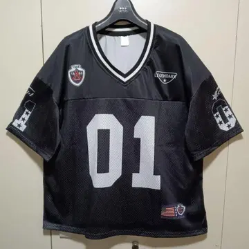 하키 셔츠 미사용 새상품 메쉬 반팔 셔츠 01LEGEHDARY 블랙 XL