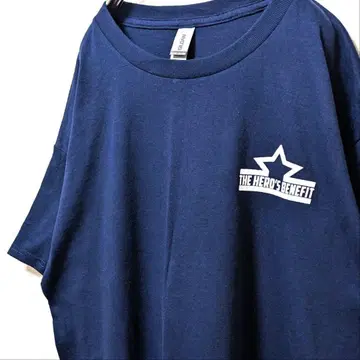 길단 더 히어로즈 베네피트 로고 티셔츠 네이비 컬러 L 구제 의류