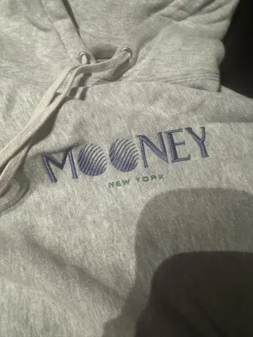 hellrazor MOONEY 그레이 후드 부착 후드티