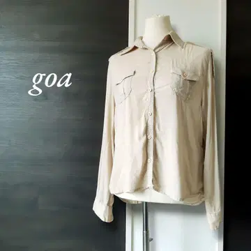 00's goa Y2K 린넨 느낌 셔츠 프리 사이즈