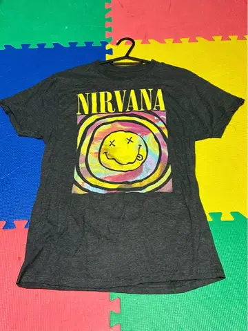 NIRVANA 닐바나 티셔츠 반팔 블랙 M 사이즈