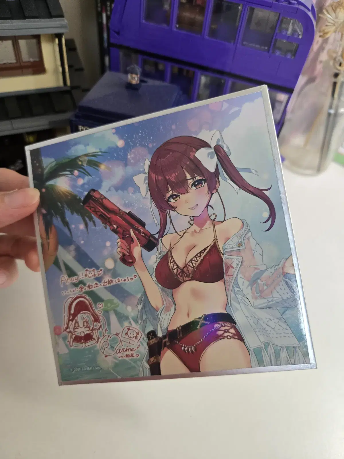 Holo Marine Waterland Colored Paper [Hololive Houshou Marine Holo Marine Holo JP