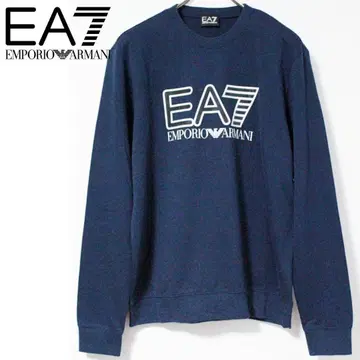 새상품 EA7 엠포리오 아르마니 실리콘 기모 로고 맨투맨 트레이닝복 L
