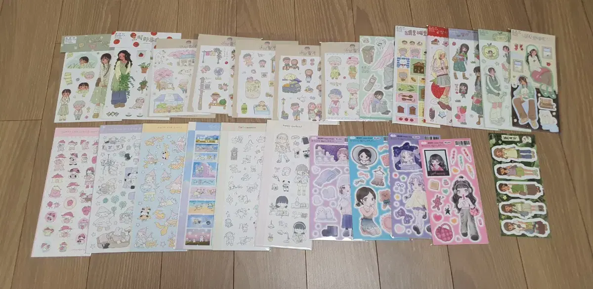 12번/인기작가 다꾸 씰스티커 새상품 100장 일괄판매/장당860/운포