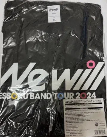 결속 밴딩 TOUR2024 "We Will" 라이브 로고 티셔츠