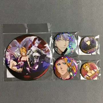 BLEACH 이치마루 긴 마츠모토 란기쿠 캔뱃지 5종 세트