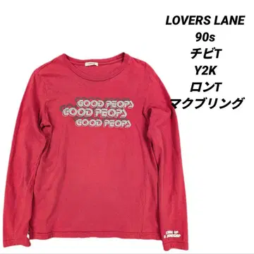LOVERS LANE 90s 치비 T Y2K 롱 T