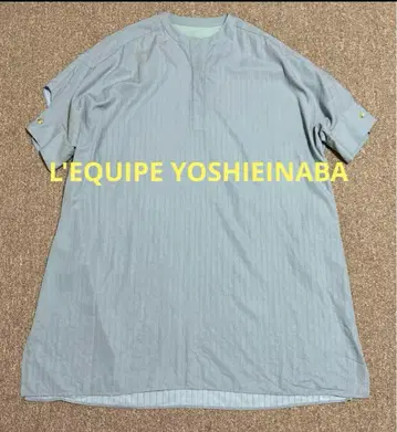YOSHIE INABA 블루  느긋한 롱 원피스 레킵