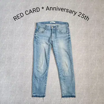 레드카드 Anniversary25th 테이퍼드 데님 앵클 기장