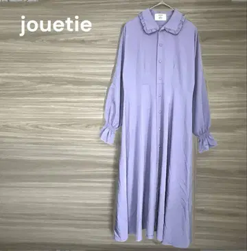 jouetie [M] 프릴 원피스 캔디 슬리브 롱 기장 퍼플