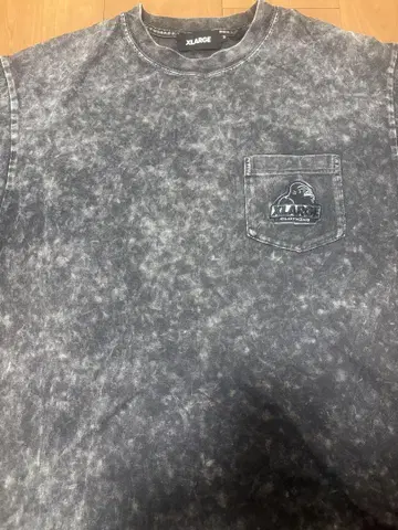 XLARGE 다크 그레이 포켓 티셔츠 M