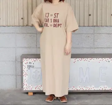 라임 잉크 신상 로고 원피스