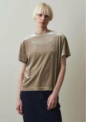 Steven Alan 벨벳 반팔 티셔츠