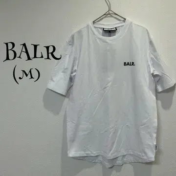 택 포함 BALR. 보러(M) 티셔츠/프린트 로고/화이트/반팔/심플