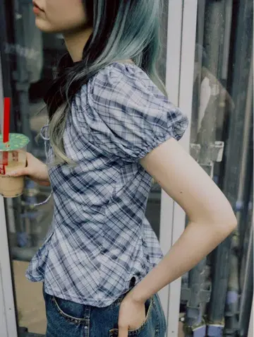 C Kastane C 개더 퍼프 티 개더 퍼프 티