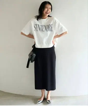 [접촉 냉감 / UV 차단] 스고 기능미 니트 I 라인 스커트 / 안피로