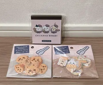 치이카와 치이카와 베이커리 플레이크 씰 스퀘어 메모 3종