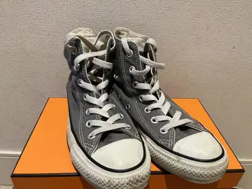 CONVERSE 그레이 캔버스 하이컷 스니커즈