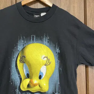 90s USA제 TWEETY 티셔츠 XL 블랙