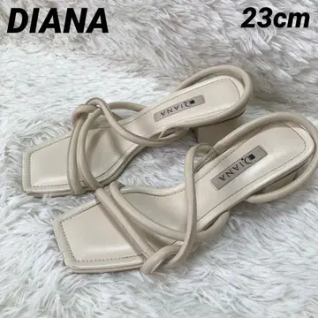 다이애나 DIANA 쫄깃한 튜브 샌들 샌들 흰색 화이트 23cm