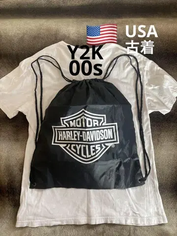 00s Y2K 할리데이비슨 냅색 USA 구제 의류 레어