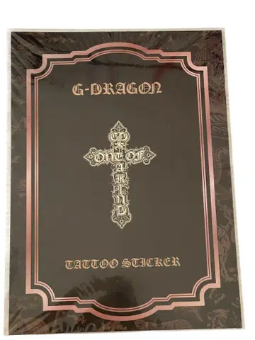 G-DRAGON 타투 스티커 크로스 디자인