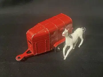 골동품 CORGI junior 호스 트레일러 1/64