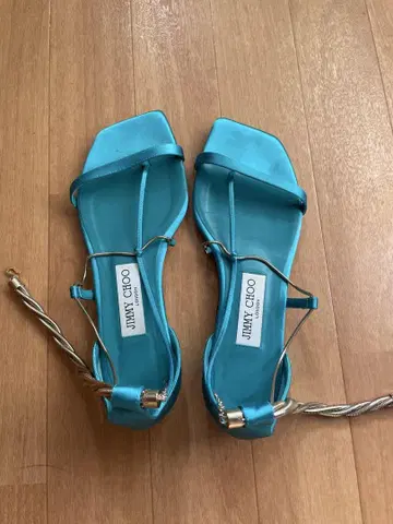 JIMMY CHOO 터콰이즈 샌들 37