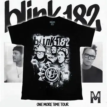 Blink 182 'One More Time' 오버 사이즈 티셔츠 M