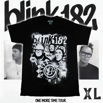Blink 182 'One More Time' 오버 사이즈 티셔츠 XL