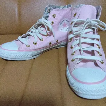 CONVERSE ALL STAR 핑크 하이컷 24,5