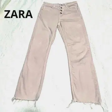 ZARA DENIM 자라 핑크 청바지 여성용 S 34
