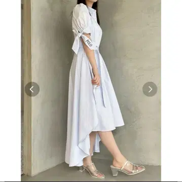 다즈린 폴로 BCS 콜라보 헤미 레이어드 셔츠 원피스 M
