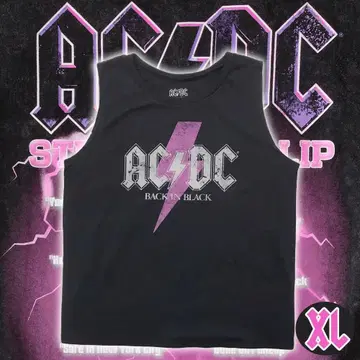 AC/DC "Back In Black" 여성용 탱크탑 XL