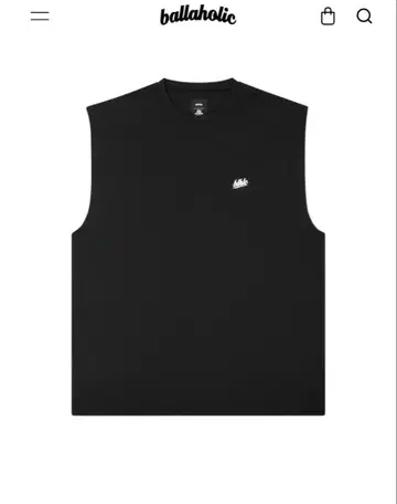 블루헤드 화이트 컬러 노 슬리브 톱 (블랙/화이트)