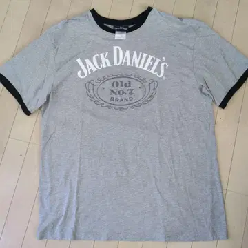Jack Daniel's 그레이 티셔츠 2005년 제작 링거 티셔츠