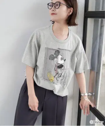 스픽 앤 스팬 WIFFLE 위플 미키 패치워크 T